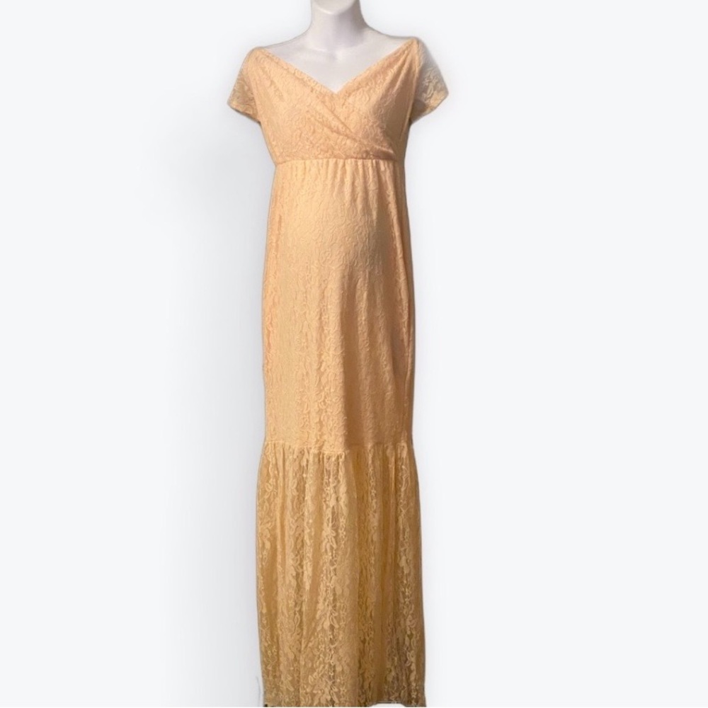 Elegant Lace Maternity Dress
